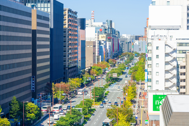 福岡市の街並み